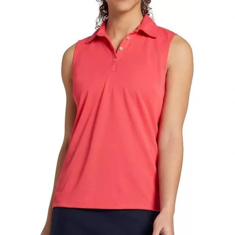 NWT Walter Hagen Women's Core Pique Sleeveless Golf Polo